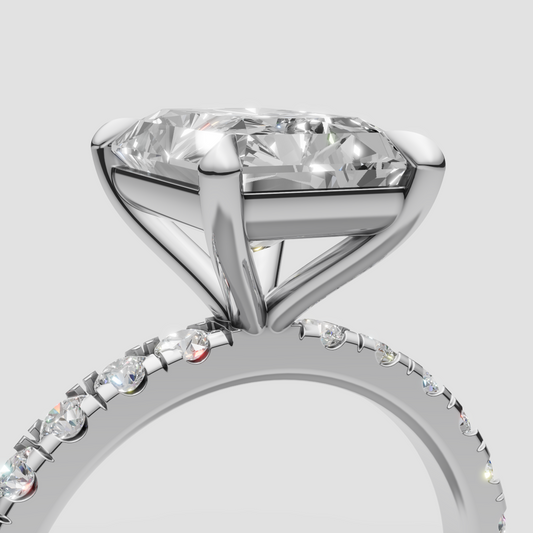 2.5ct Radiant Engagement Ring