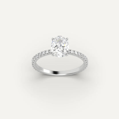 1ct Oval Cut Engagement Ring