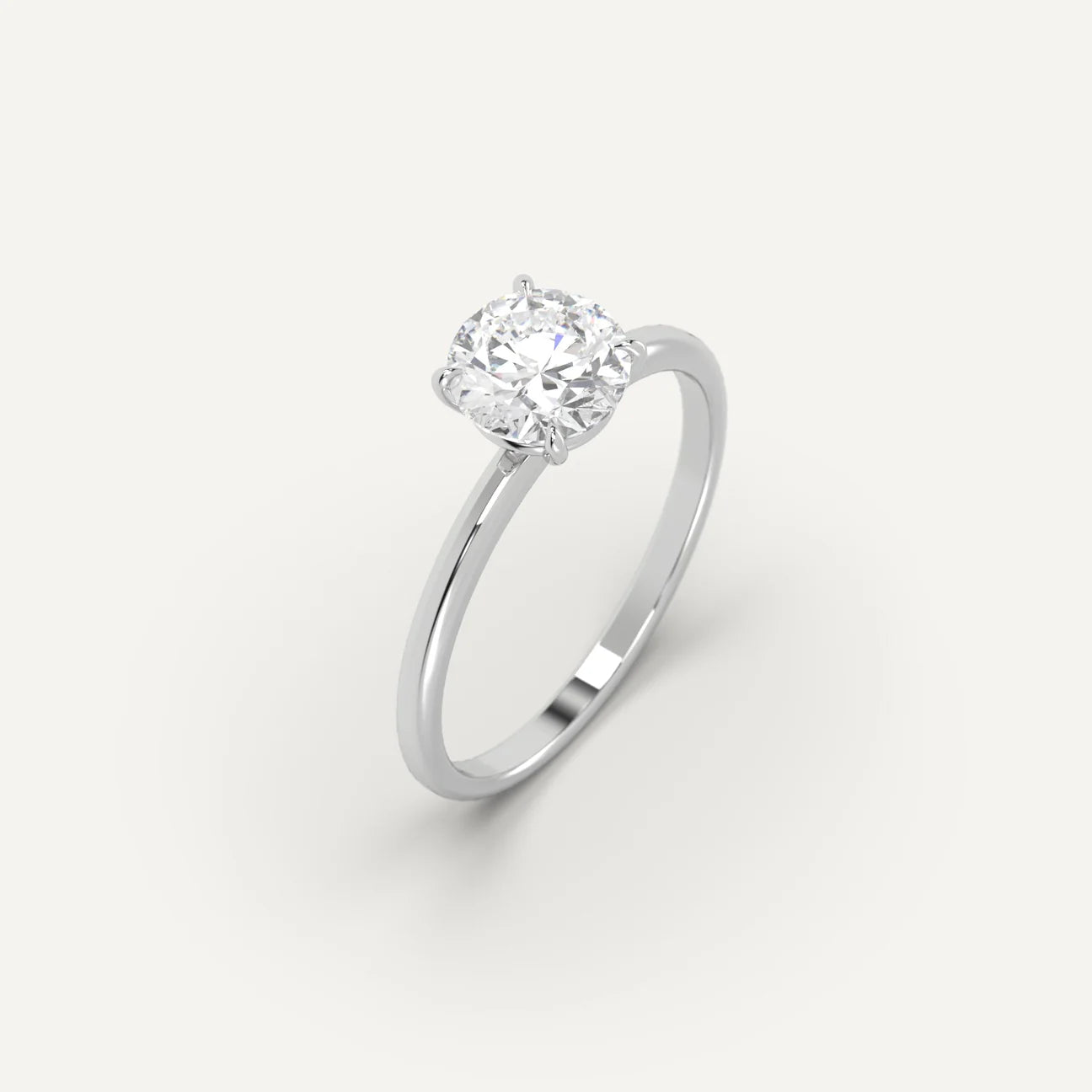 1-3ct Round Cut Engagement Ring
