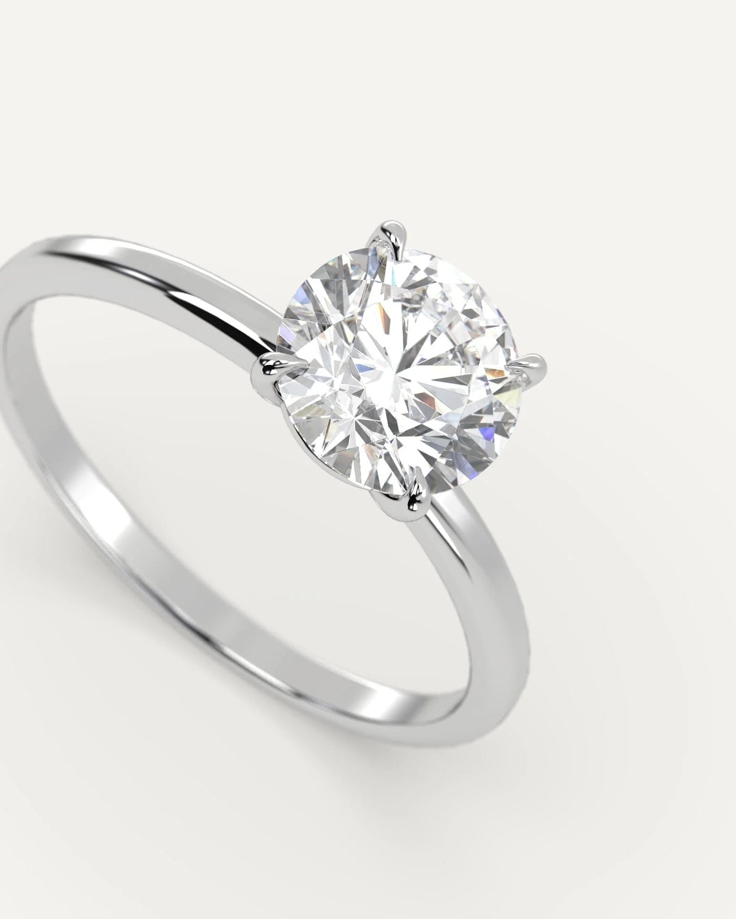 1-3ct Round Cut Engagement Ring