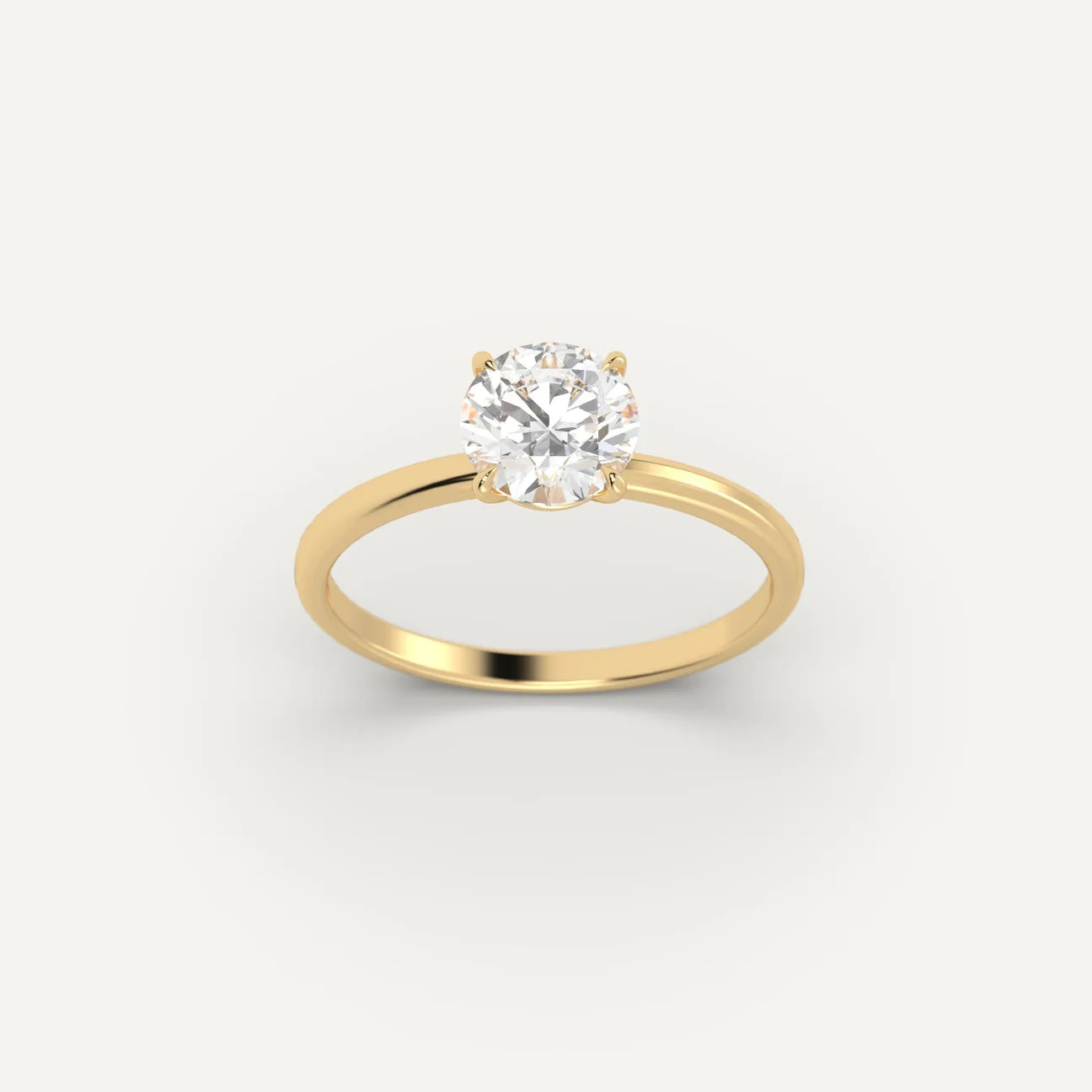 1-3ct Round Cut Engagement Ring