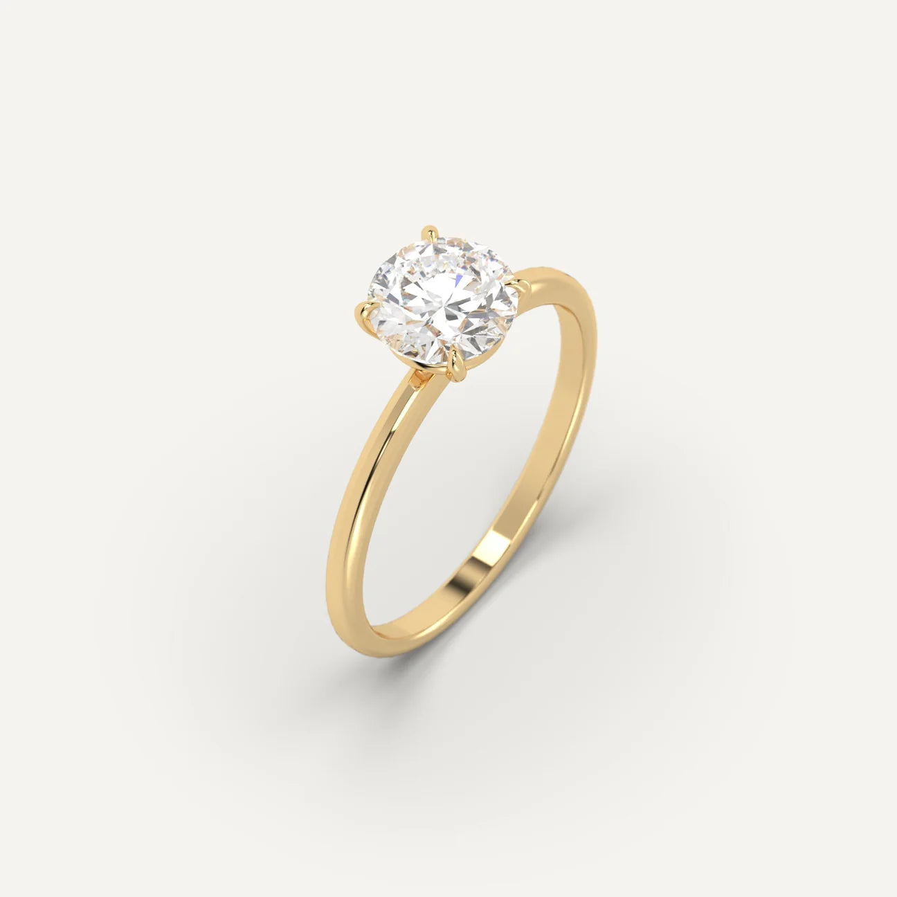 1-3ct Round Cut Engagement Ring