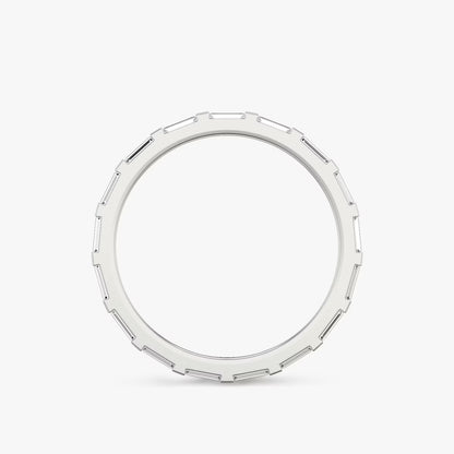 White Gold Baguette Band