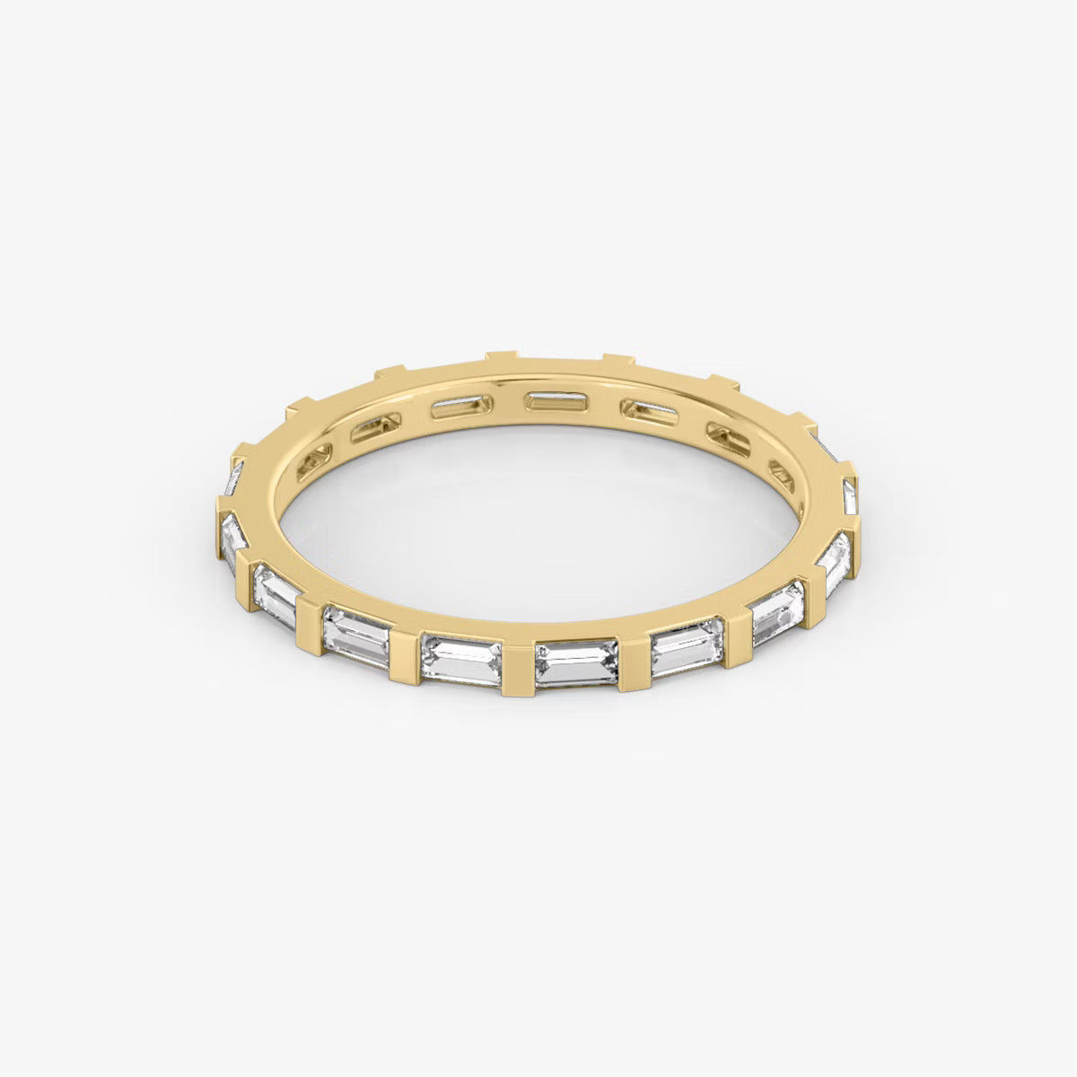 Yellow Gold Baguette Band