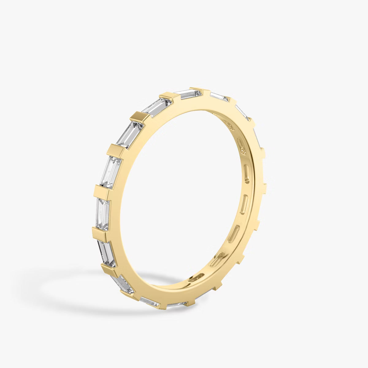 Yellow Gold Baguette Band