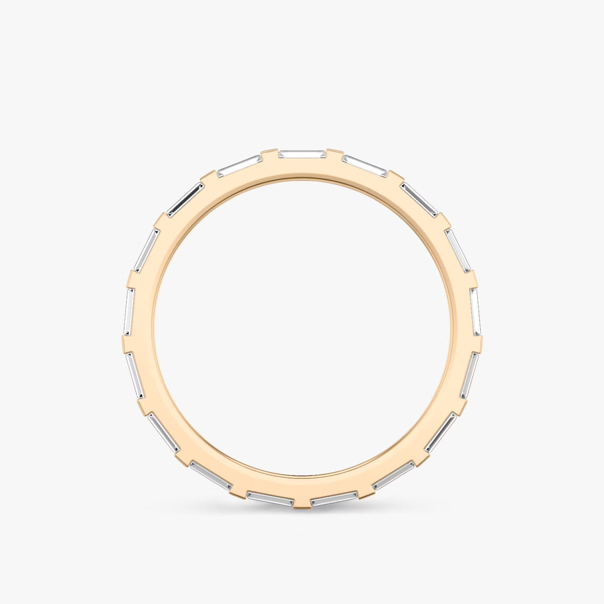 Rose Gold Baguette Band