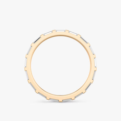 Rose Gold Baguette Band