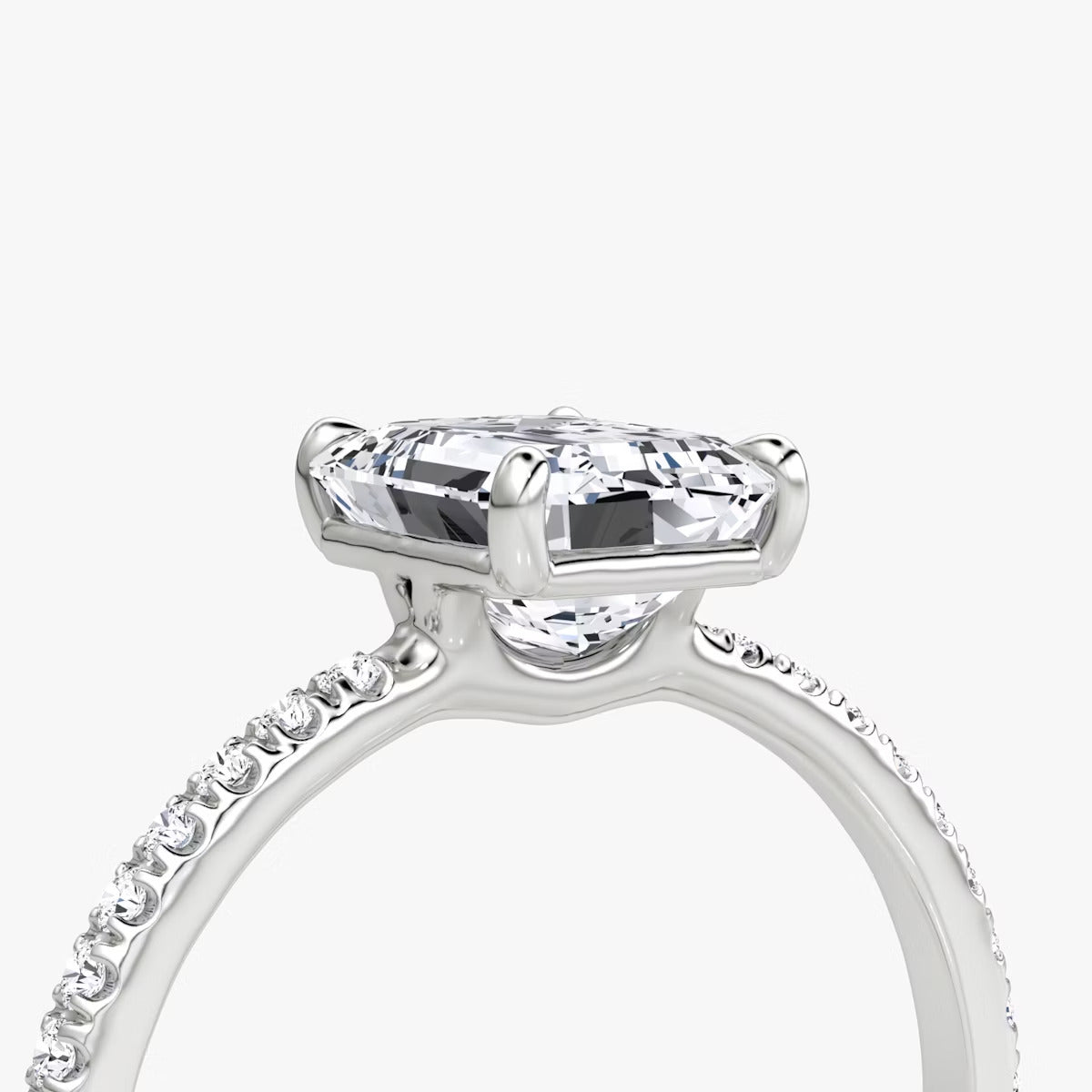 1.5ct Emerald Engagement Ring