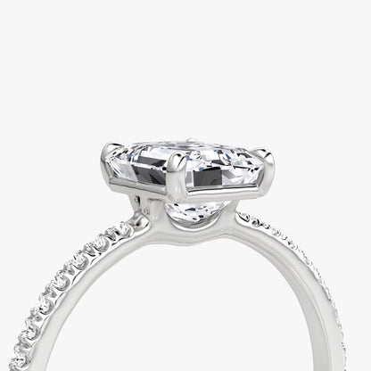 1.5ct Emerald Engagement Ring