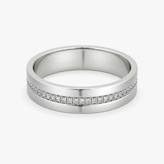White Gold Pavé Band