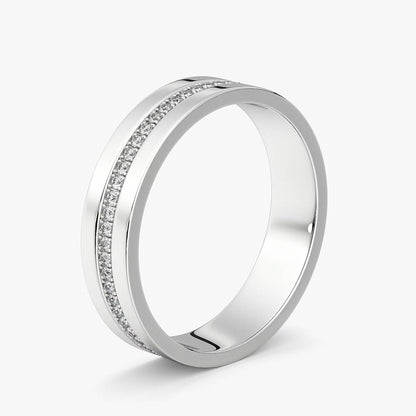 White Gold Pavé Band
