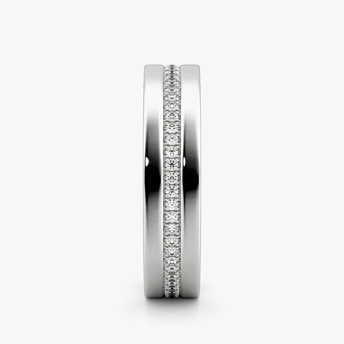 White Gold Pavé Band