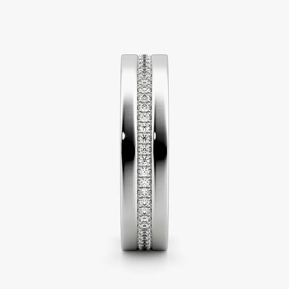 White Gold Pavé Band