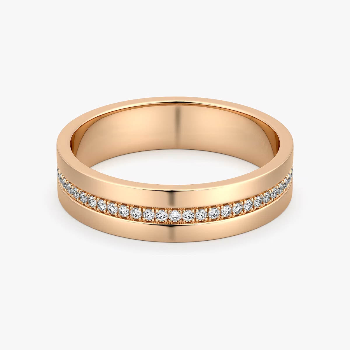Rose Gold Pavé Band