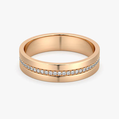 Rose Gold Pavé Band