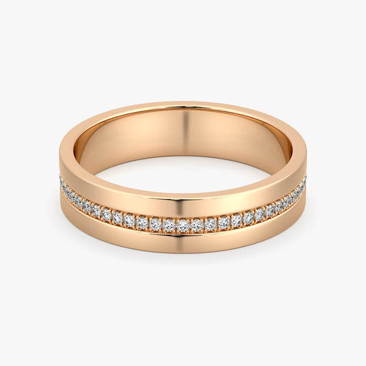 Rose Gold Pavé Band