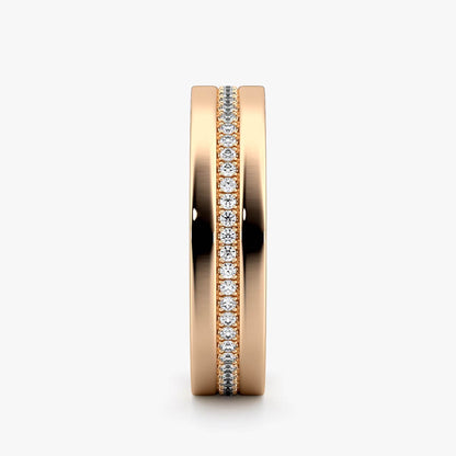 Rose Gold Pavé Band