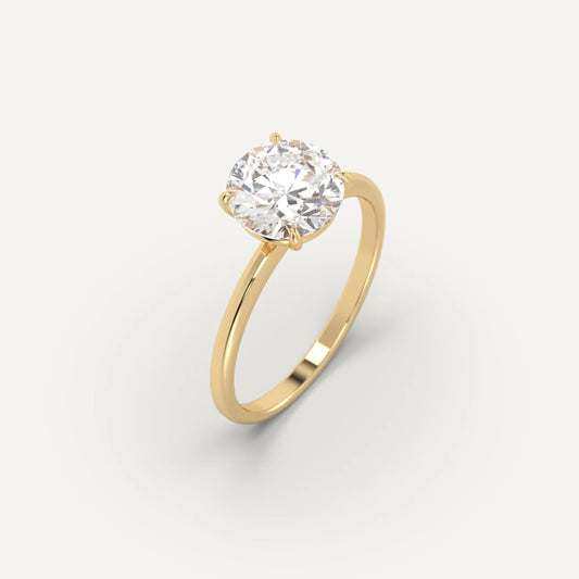 1-3ct Round Cut Engagement Ring
