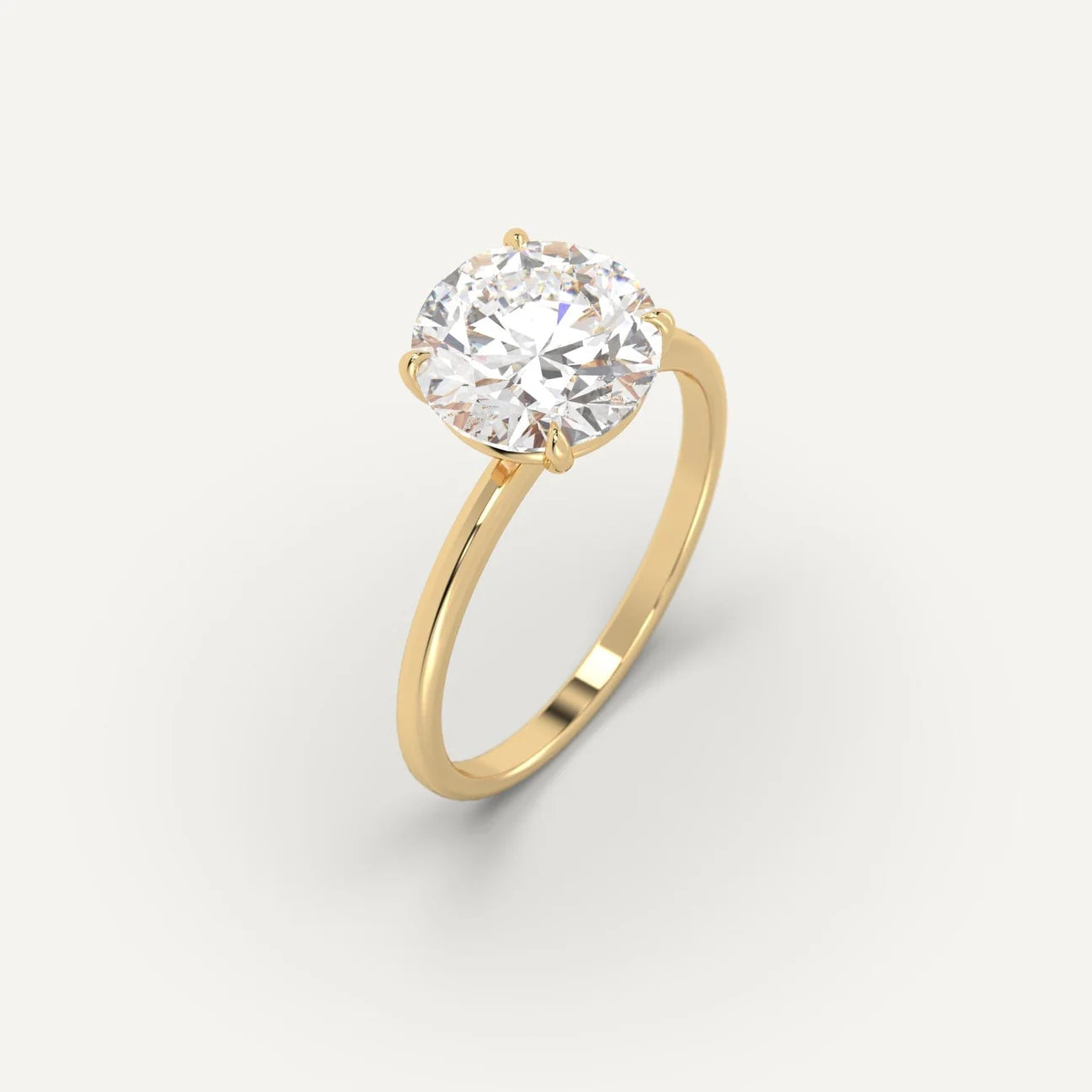 1-3ct Round Cut Engagement Ring