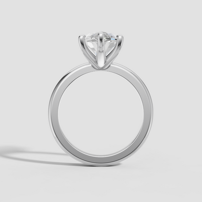 4ct Marquise Engagement Ring - 14k White Gold