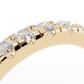 3/4 Pavé Diamond Wedding Band