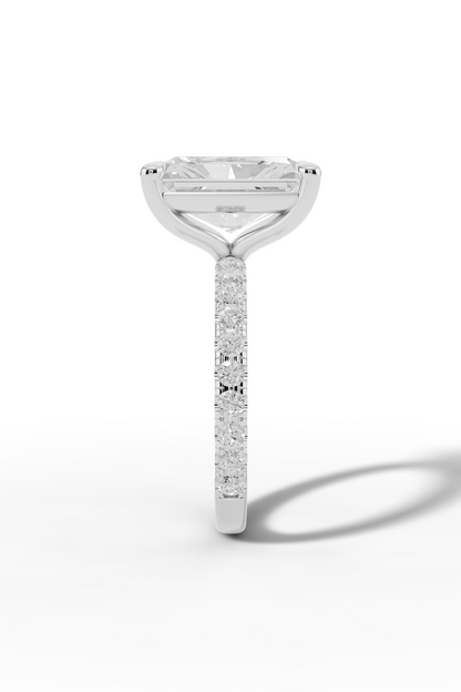 4ct Radiant Engagement Ring