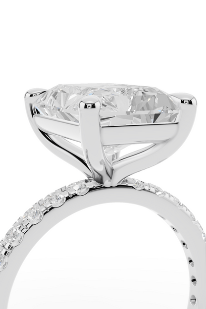 4ct Radiant Engagement Ring