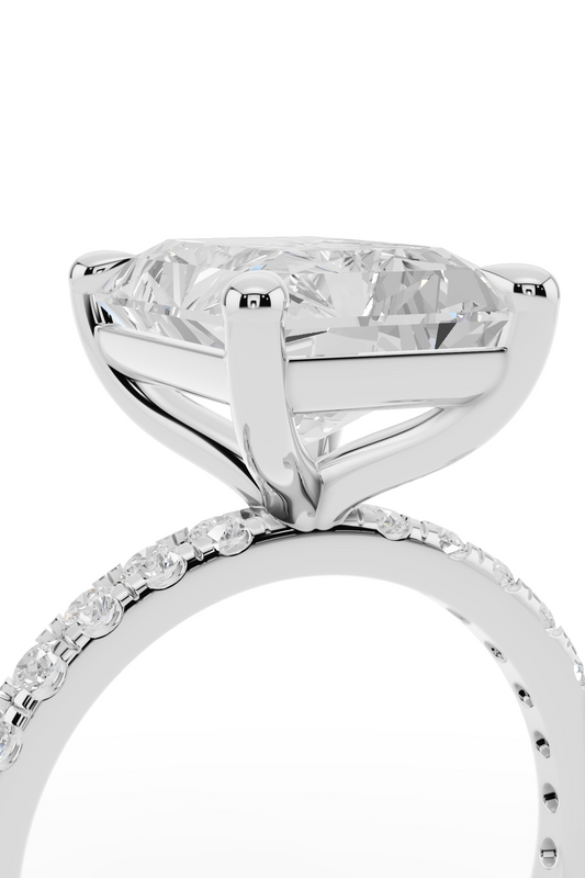 4ct Radiant Engagement Ring
