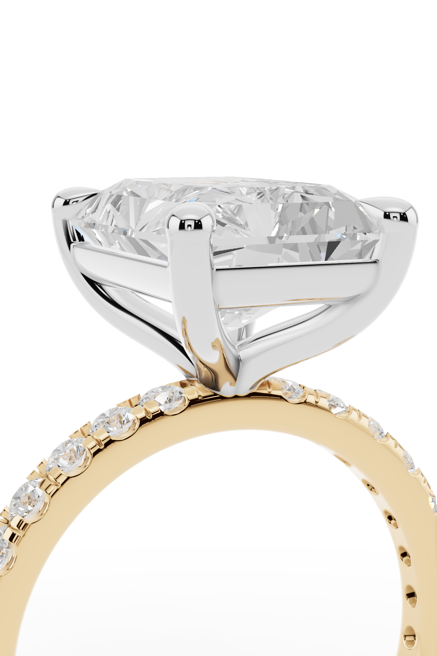 4ct Radiant Engagement Ring