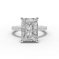 4ct Radiant Engagement Ring