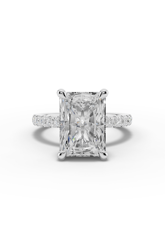 4ct Radiant Engagement Ring