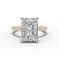 4ct Radiant Engagement Ring