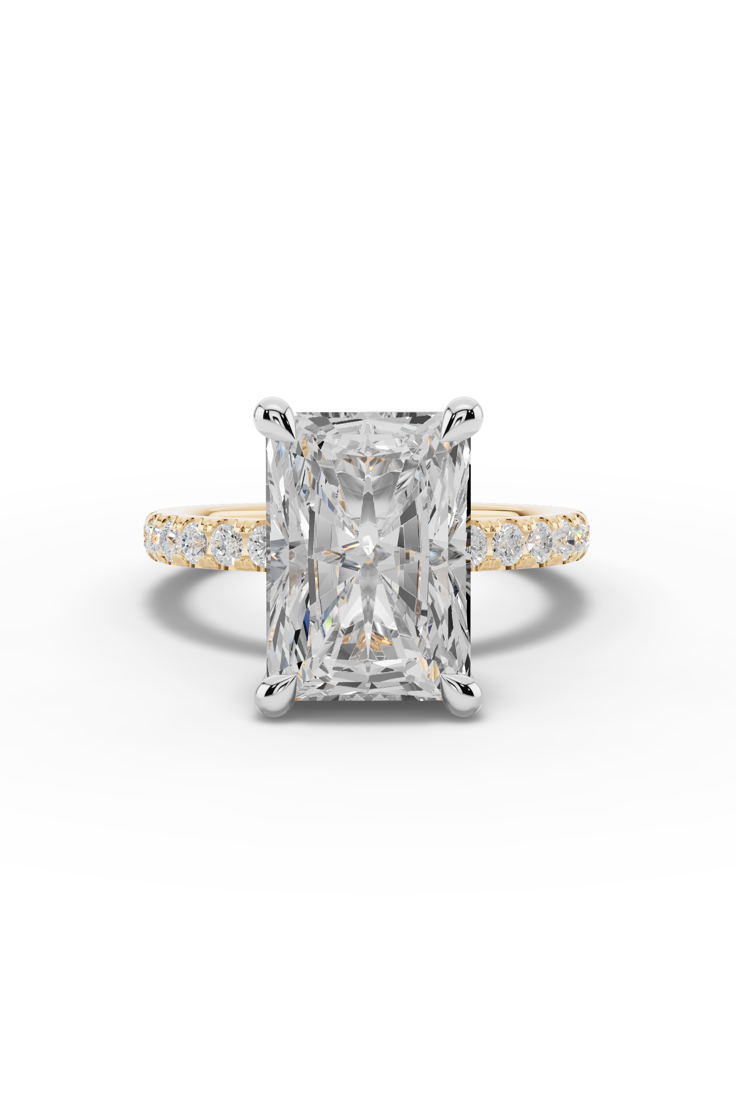 4ct Radiant Engagement Ring