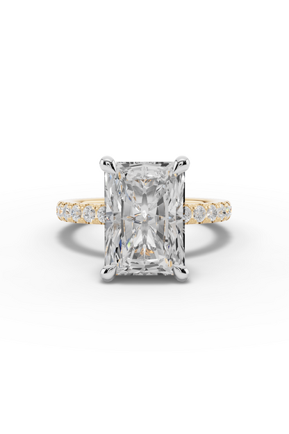 4ct Radiant Engagement Ring