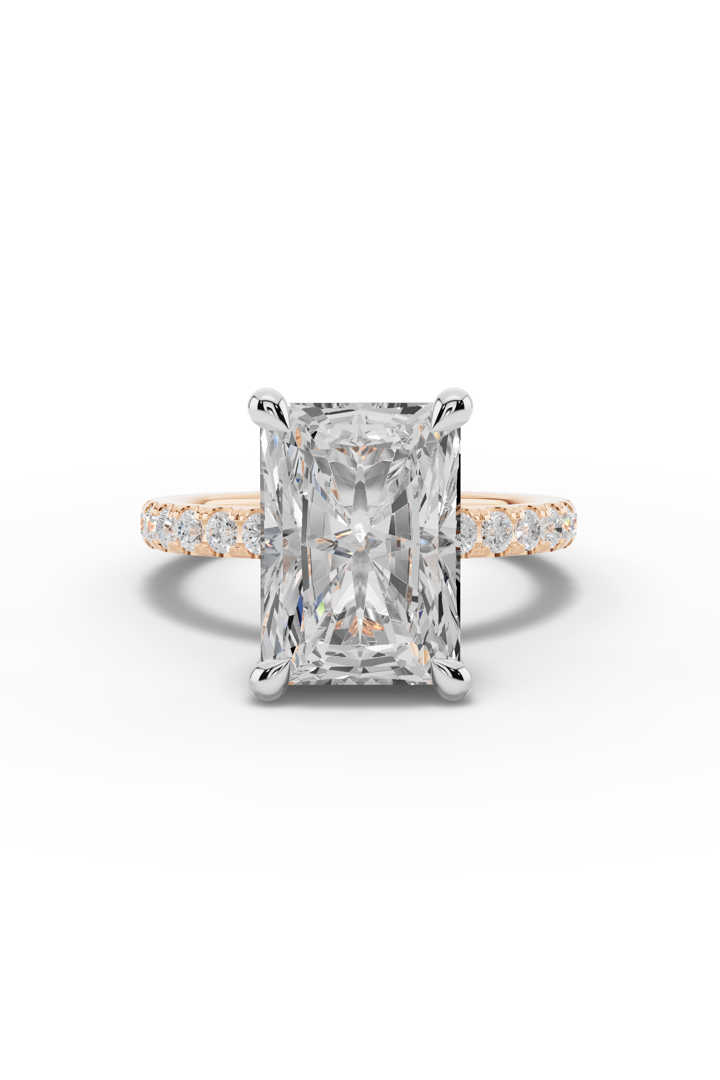 4ct Radiant Engagement Ring