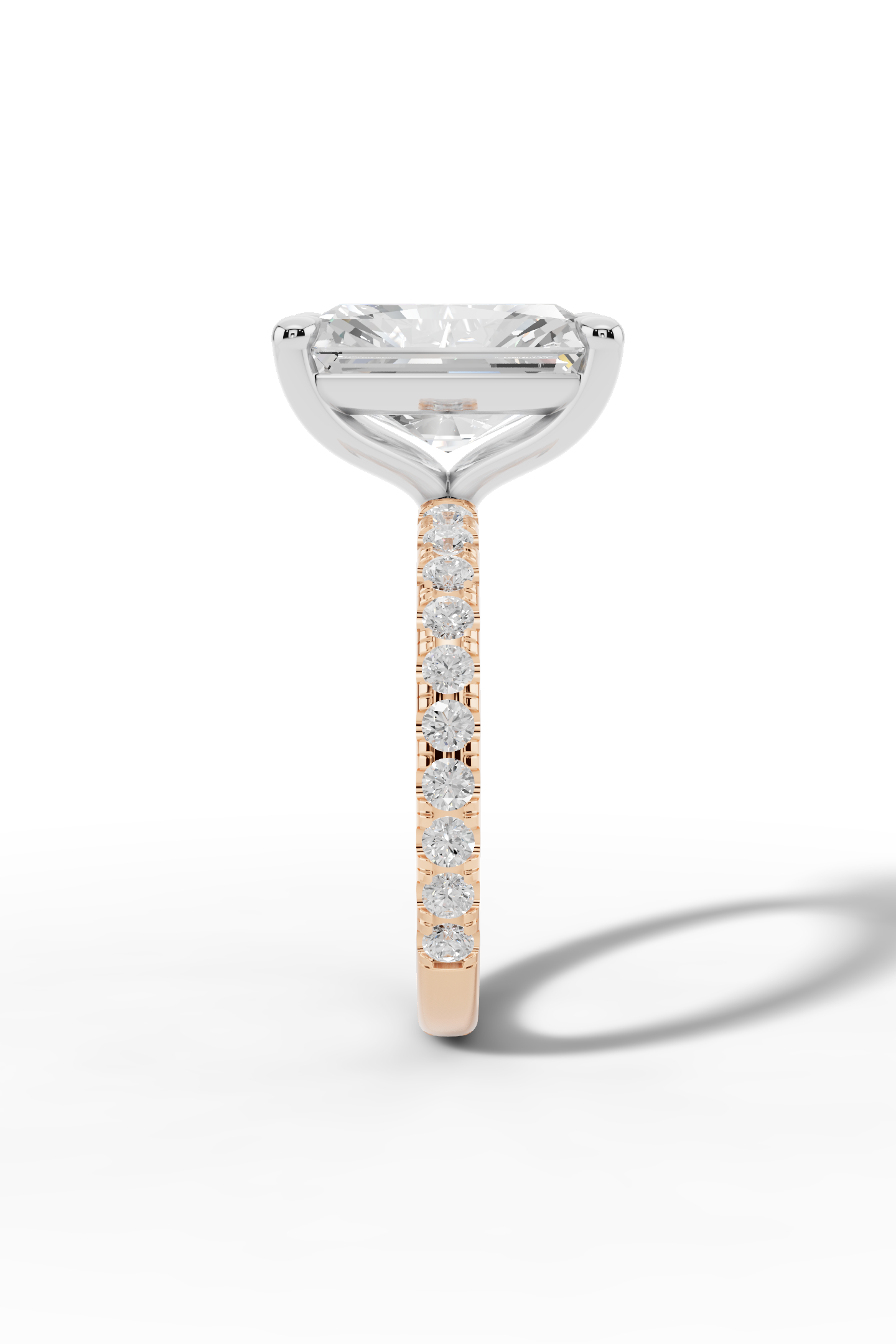 4ct Radiant Engagement Ring