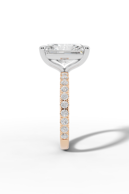 4ct Radiant Engagement Ring
