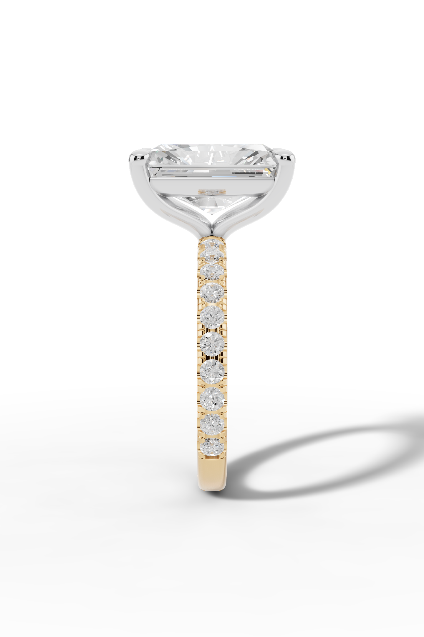 4ct Radiant Engagement Ring