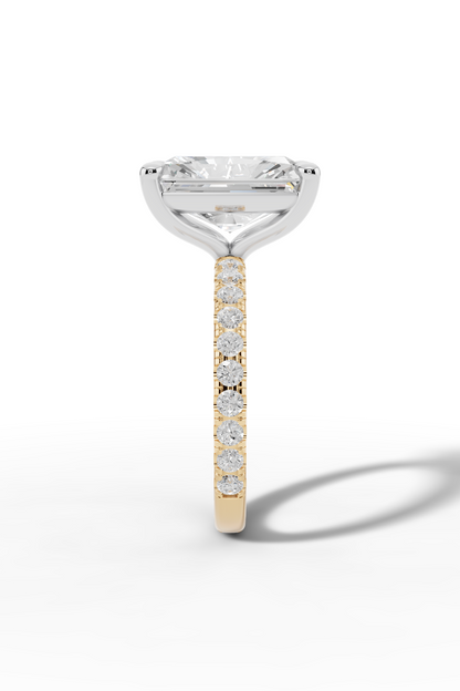 4ct Radiant Engagement Ring
