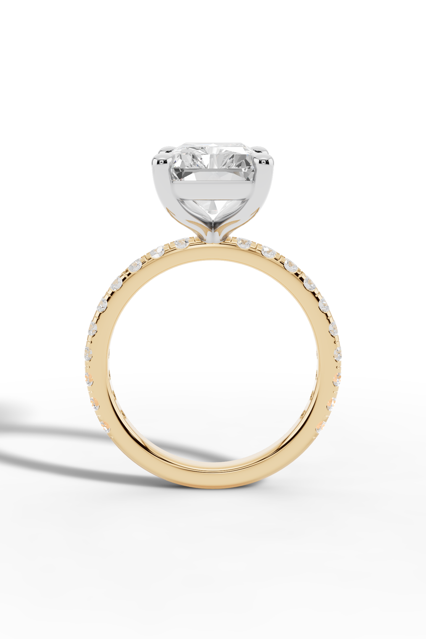 4ct Radiant Engagement Ring