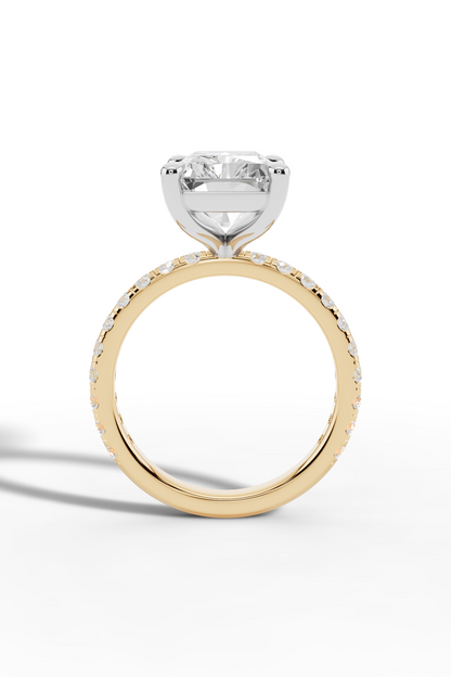 4ct Radiant Engagement Ring