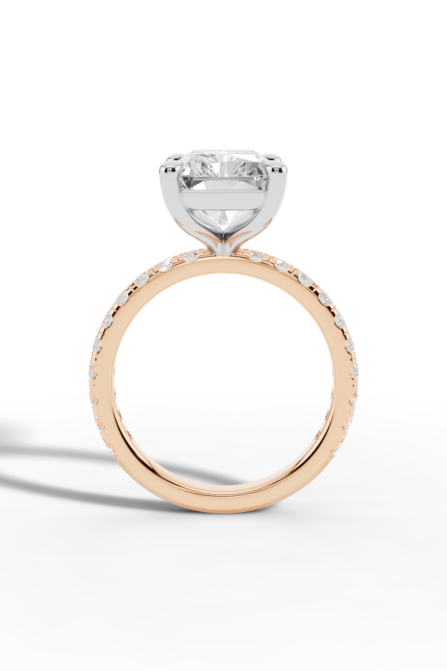 4ct Radiant Engagement Ring