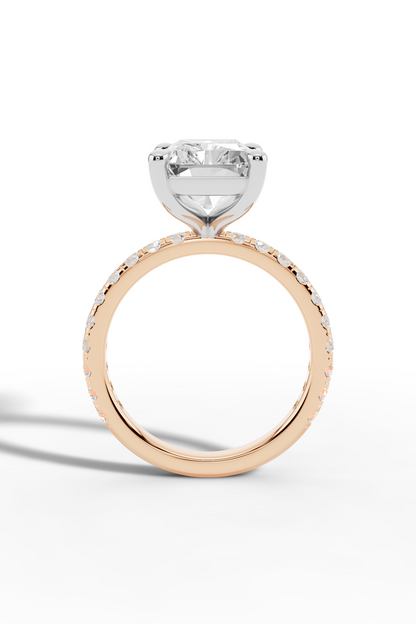 4ct Radiant Engagement Ring