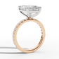 4ct Radiant Engagement Ring