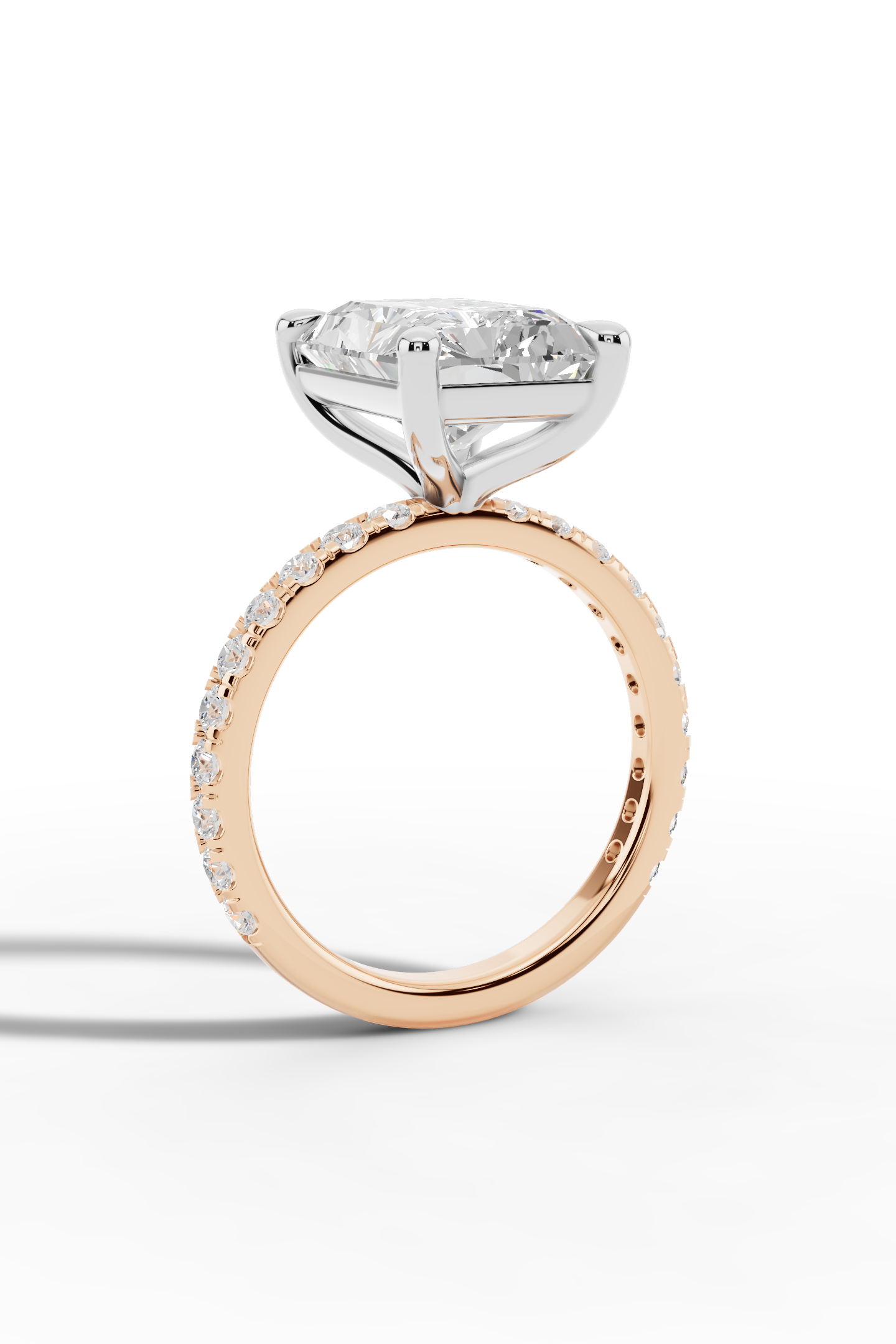 4ct Radiant Engagement Ring