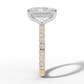 3.5ct Pavé Diamond Engagement Ring With Halo