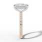 3.5ct Pavé Diamond Engagement Ring With Halo