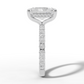3.5ct Pavé Diamond Engagement Ring With Halo