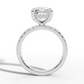3.5ct Pavé Diamond Engagement Ring With Halo