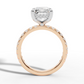 3.5ct Pavé Diamond Engagement Ring With Halo
